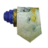 Light Green Yellow Abstract Necktie