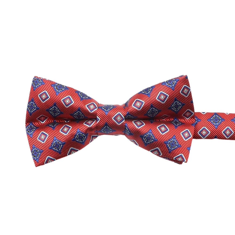 Red Blue Geometric Bowtie