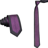 Black Purple Dotted Necktie