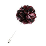 Burgundy Black Woven Lapel Pin