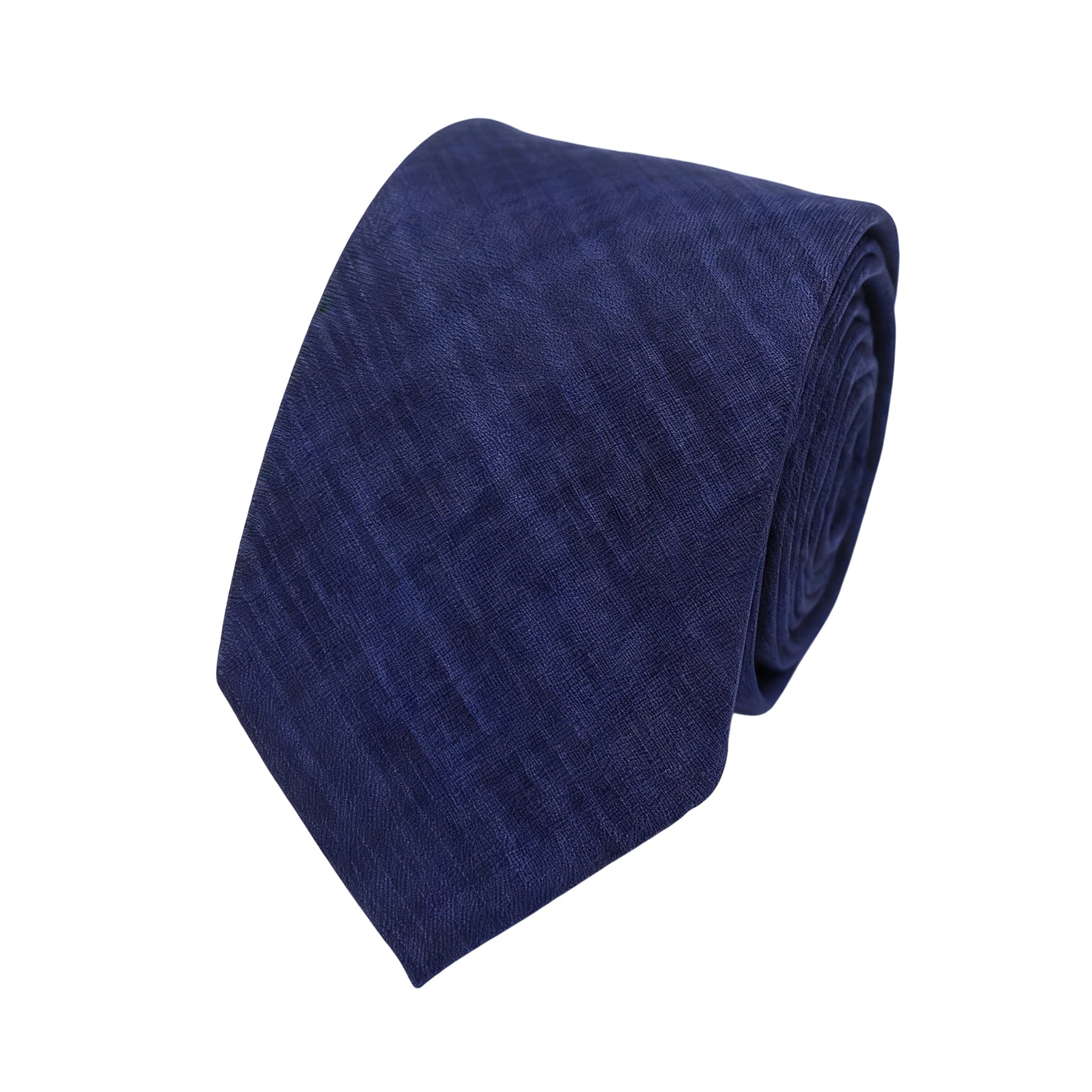 Navy Blue Black Textured Necktie
