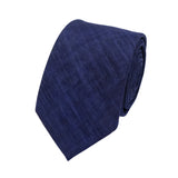 Navy Blue Black Textured Necktie