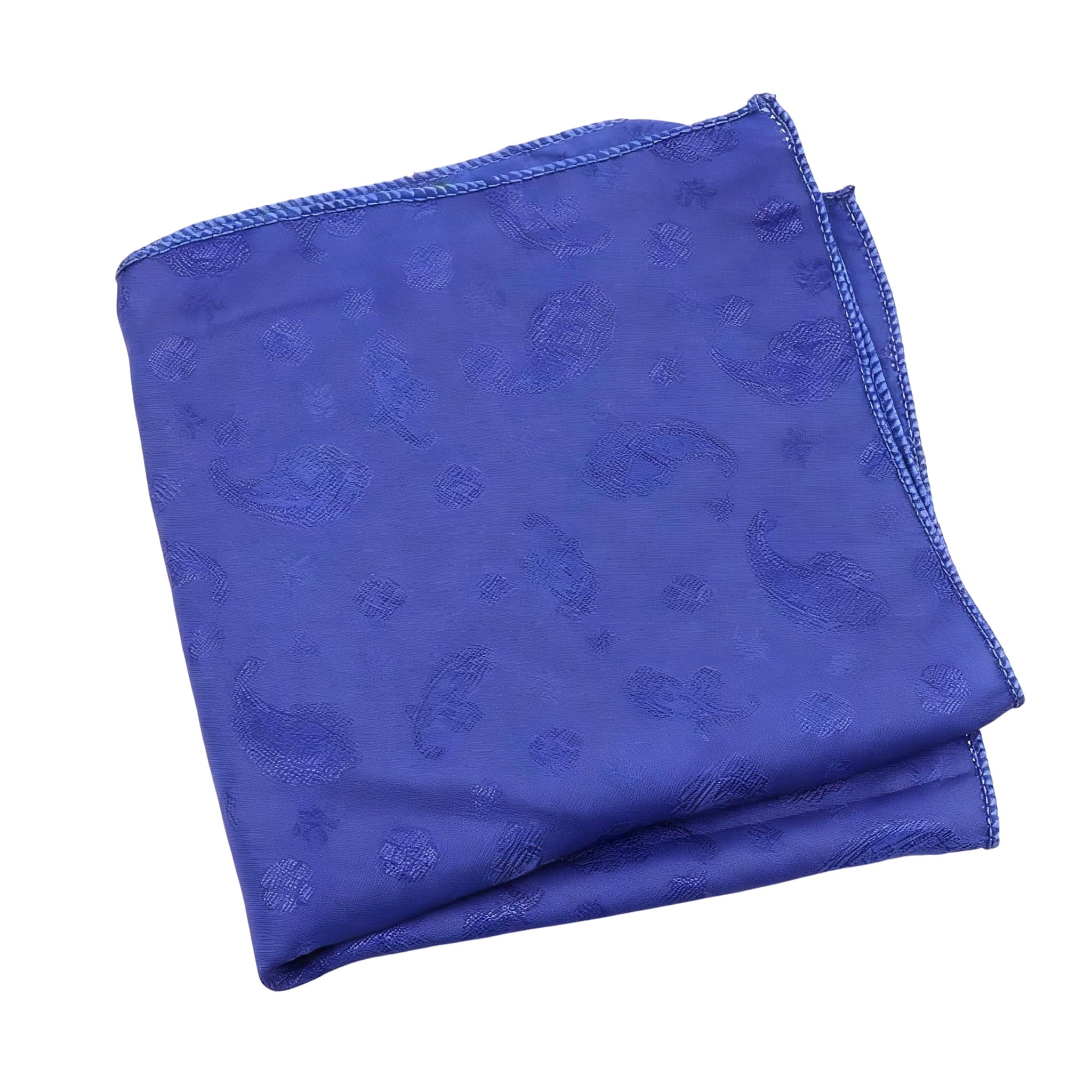 Blue Blue Paisley Pocket Square