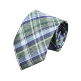 Green Blue Plaid Necktie