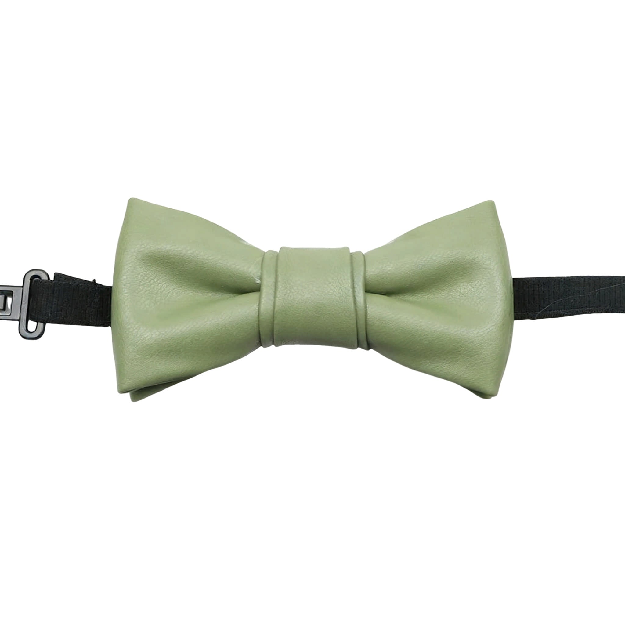 Olive Green Solid Solid Bowtie