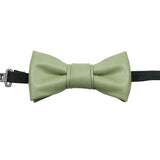 Olive Green Solid Solid Bowtie
