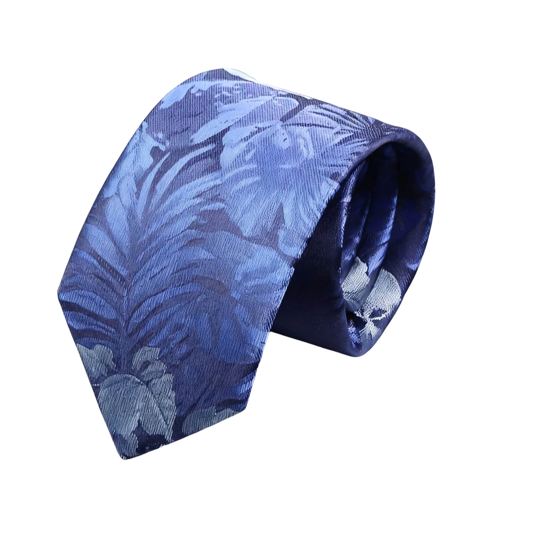 Blue Blue Floral Necktie