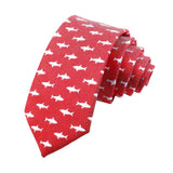 Red Blue Shark Necktie