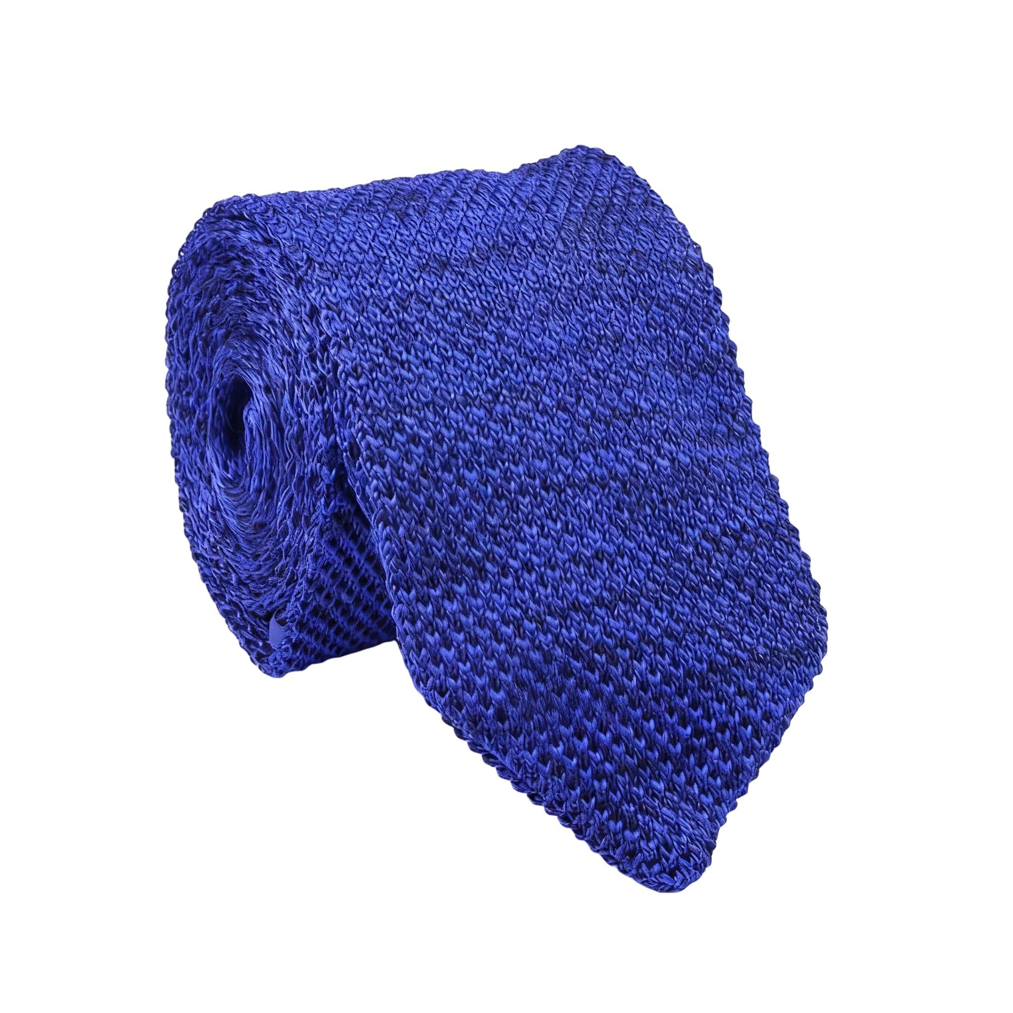 Blue Black Solid Necktie