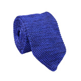 Blue Black Solid Necktie