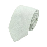Sage Green White Textured Necktie