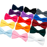 ZONFAZ Mens Solid Color Silk Bow Ties Colorful Casual Fashion Cute Soft Candy Color Bowties