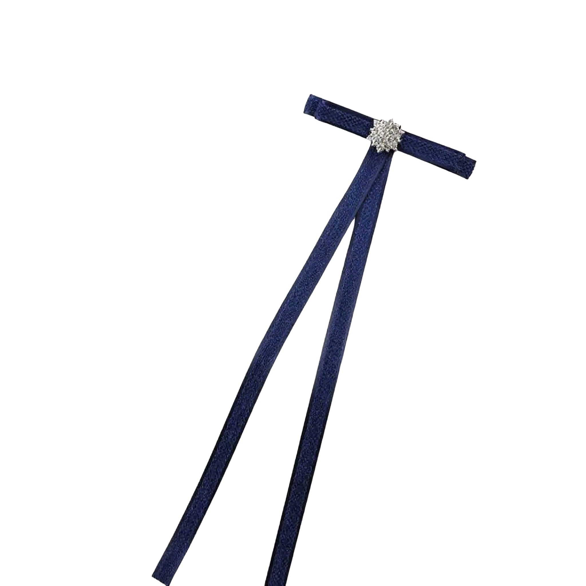 Navy Long Bow Tie