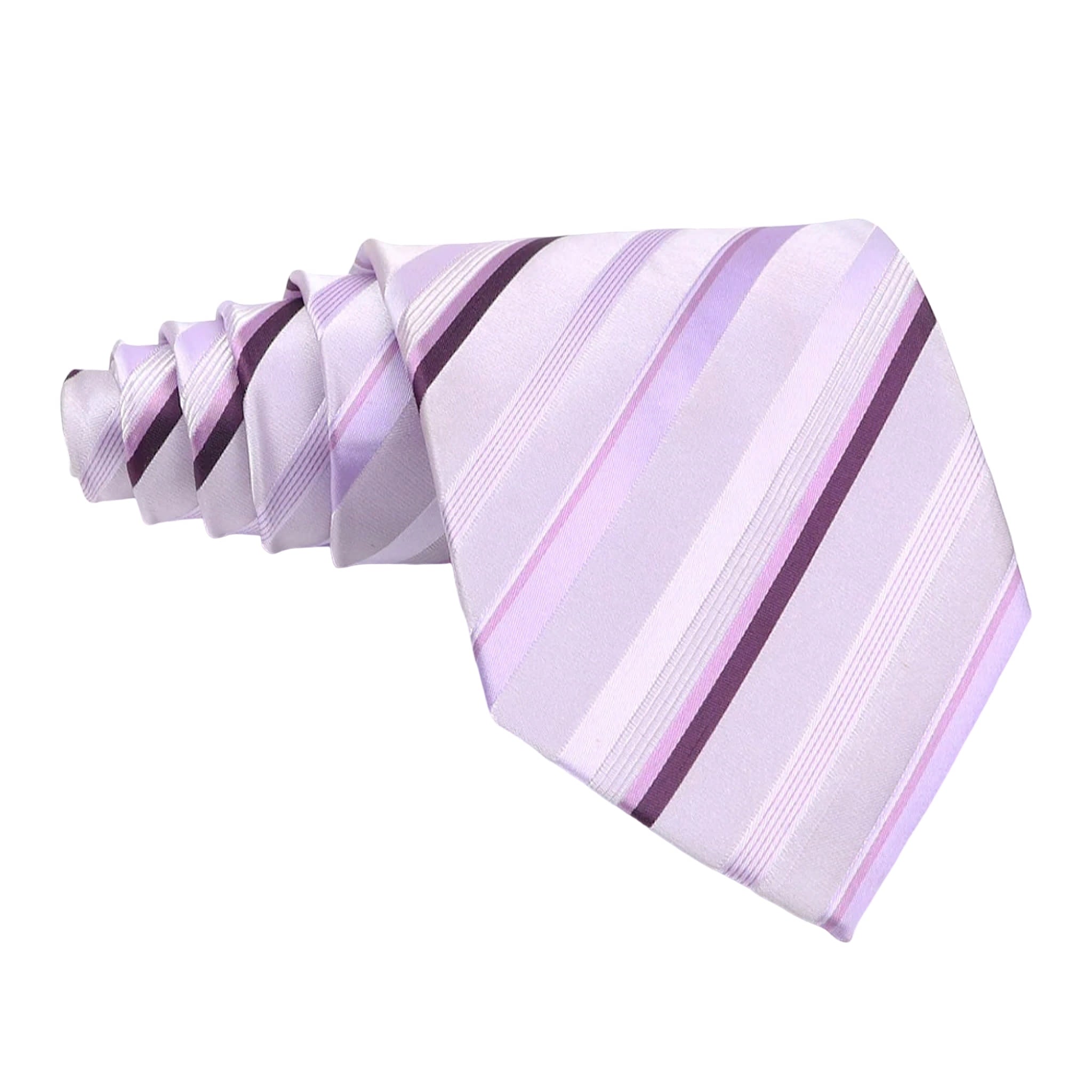 Lavender Purple Striped Necktie