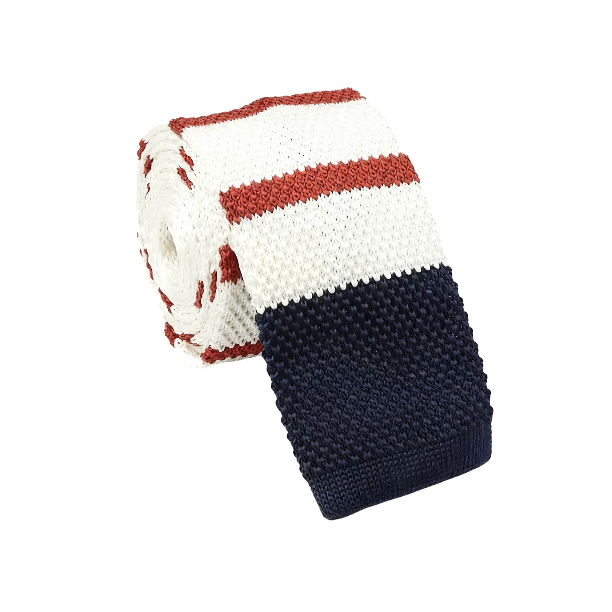 White Red Striped Necktie