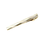 Gold Black Patterned Tie Bar