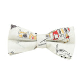 Brown Multicolor Paisley Bow Tie