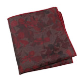 Red Red Floral Pocket Square