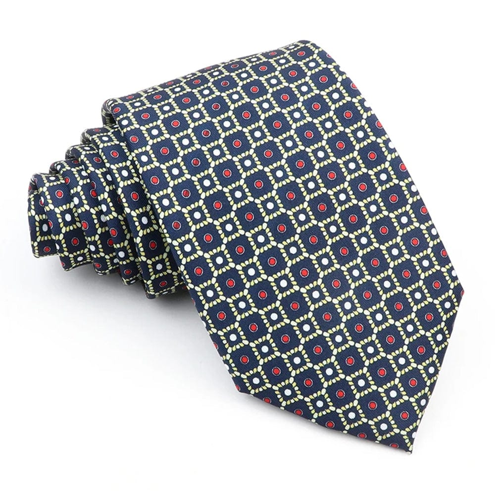 ZONFAZ Novelty Polka Dot Paisley Silk Tie