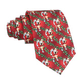 Blue Red Santa Claus Necktie