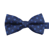 Navy Blue Blue Floral Bowtie
