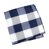 Gray White Gingham Pocket Square