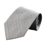 Gray Yellow Geometric Necktie