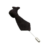 Black Red Dotted Lapel Pin