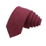 Burgundy Solid Necktie