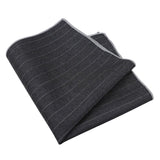 Black Stripe Pocket Square