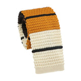 Gold Black Striped Necktie