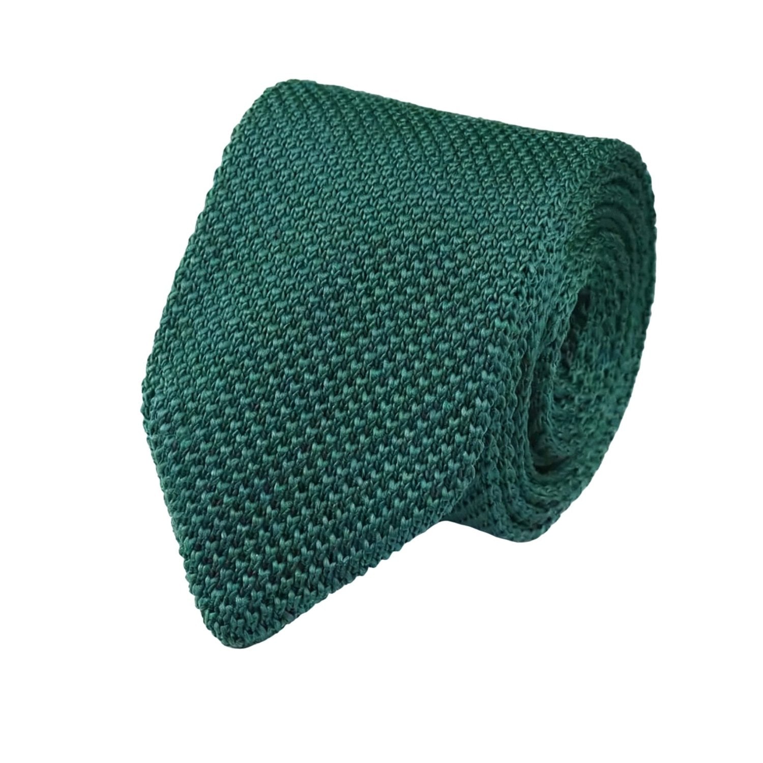 Green with Light Green Knitted Necktie