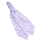 Lavender White Paisley Ascot