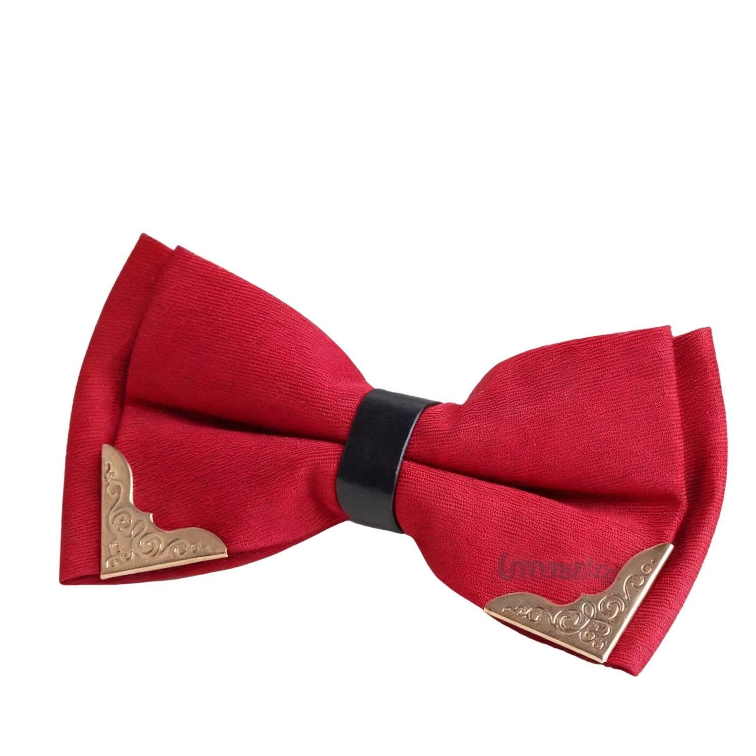 Red With Gold & Black Bowtie