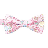 Cream Pink Strawberry Bowtie