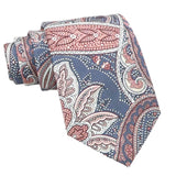 Blue Pink Paisley Necktie