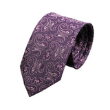 Purple Pink Paisley Necktie