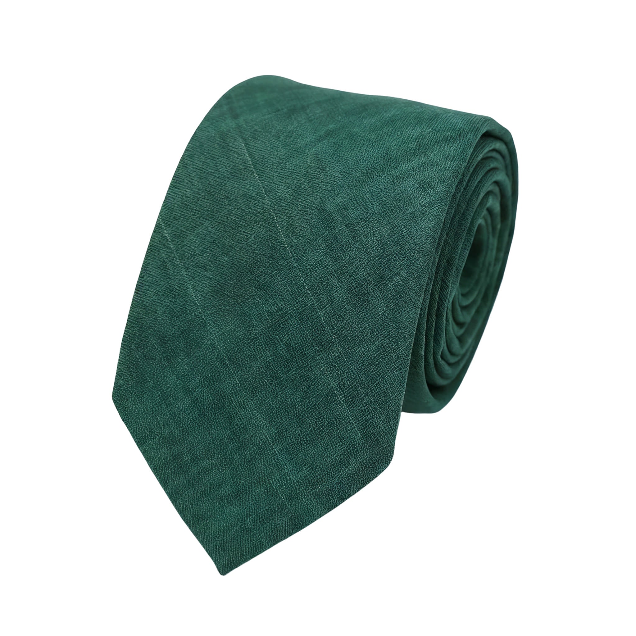 Green Black Textured Necktie