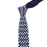 ZONFAZ Men's Knitted Ties 5cm Fashion Skinny Striped Knit Neckties