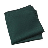 Dark Green Green Geometric Pocket Square