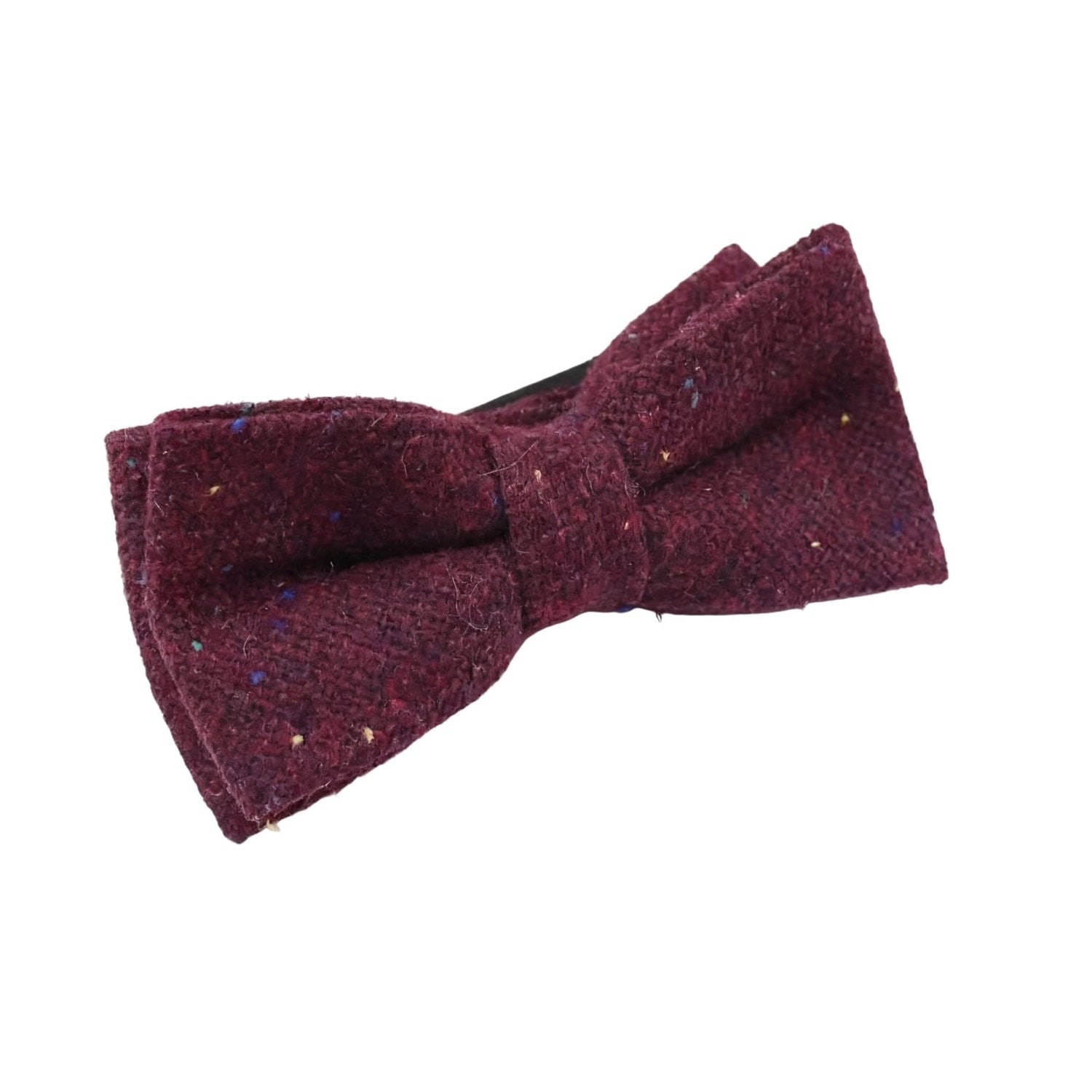 Burgundy With Multicolor Speckled Bowtie