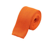 Orange Knitted Necktie