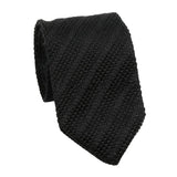 Black Solid Necktie