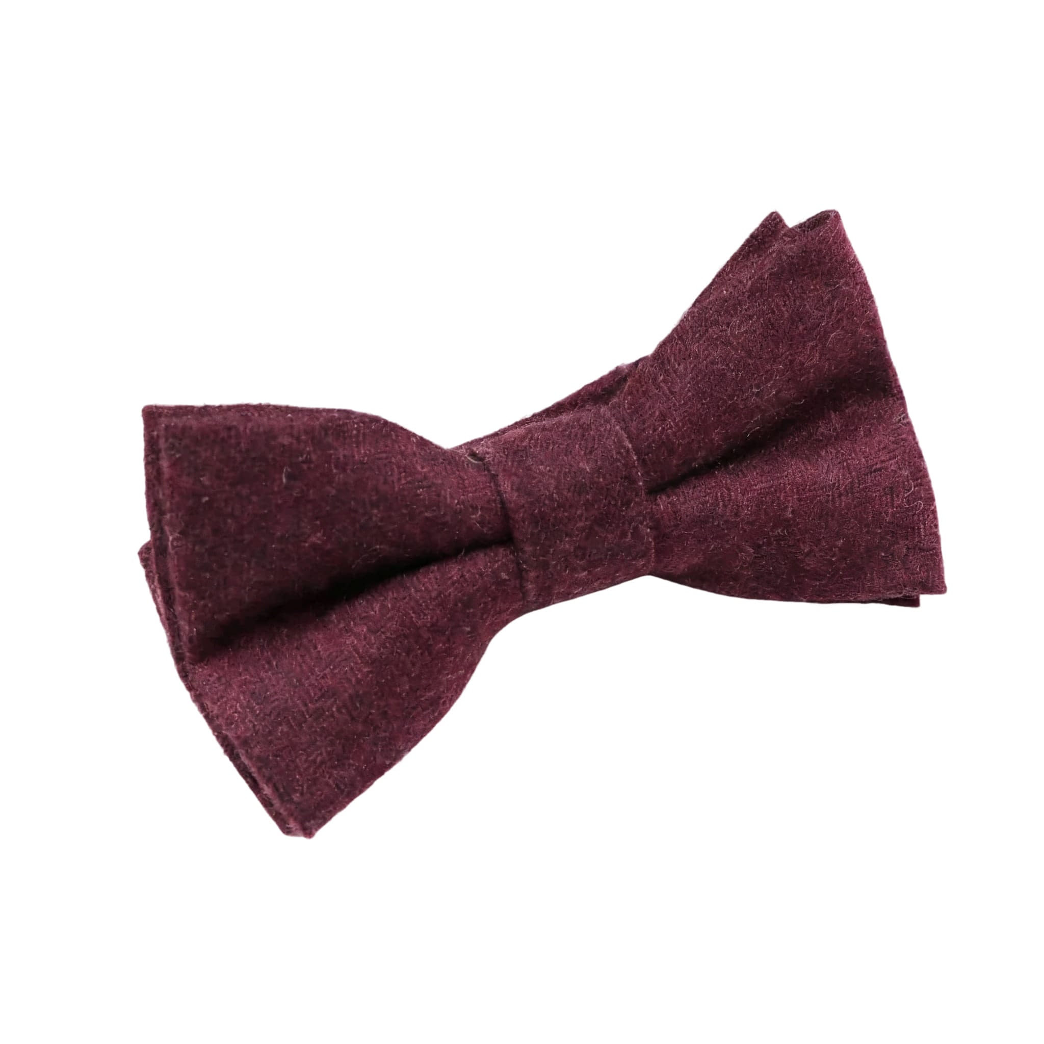 Grey Herringbone Bow Tie