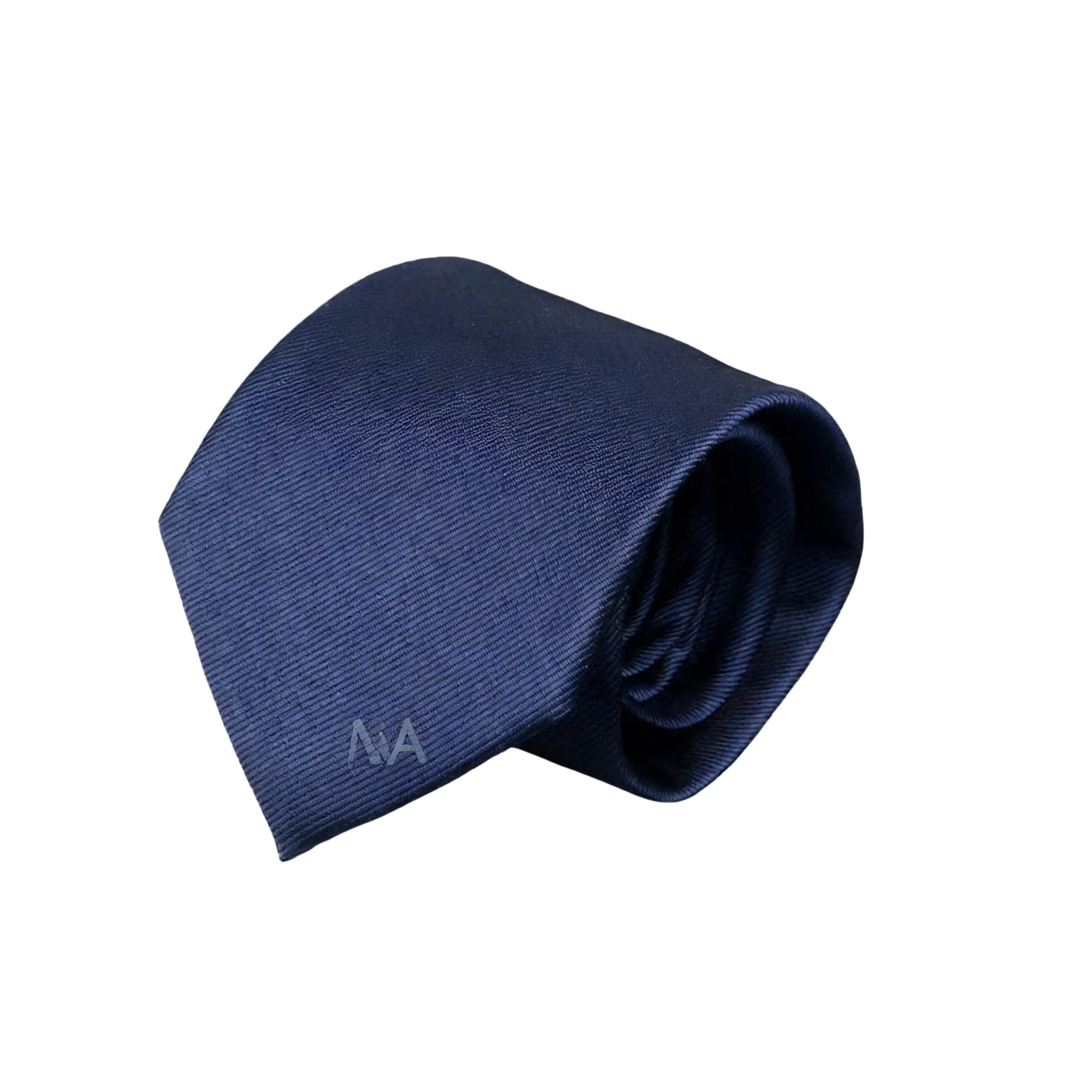 Navy Blue with White Grid Necktie