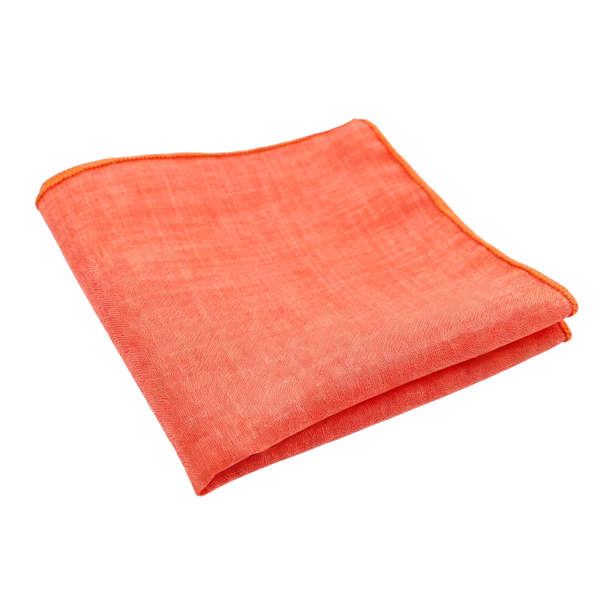 Orange Solid Pocket Square