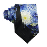 Blue Black Starry Night Necktie