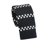 Black White Checkered Necktie