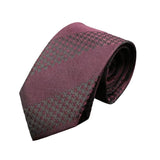 Burgundy Black Geometric Necktie