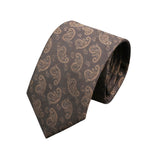 Black Brown Paisley Necktie